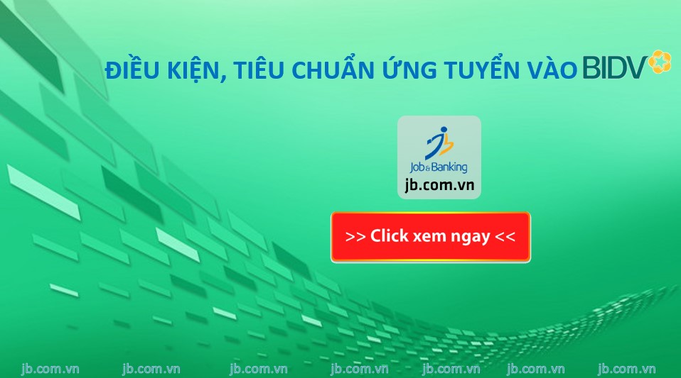 Điều kiện, tiêu chuẩn ứng tuyển vào BIDV